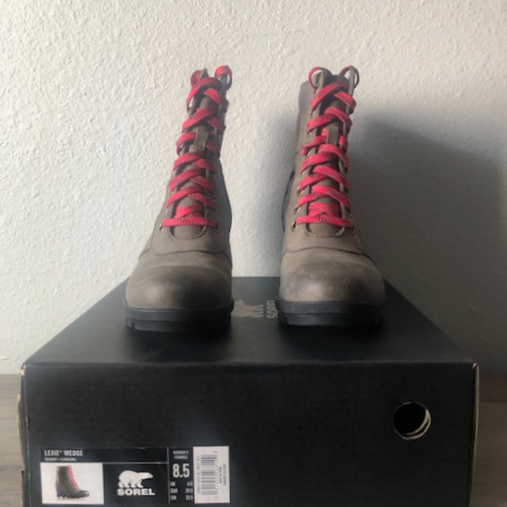 Sorel Lexie Wedge Boot in Quarry, 8.5